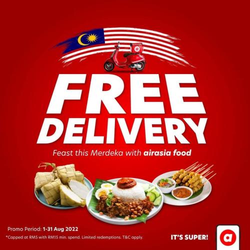 Airasia Food FREE Delivery Promotion (1 Aug 2022 - 31 Aug 2022)