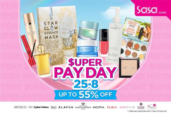 SaSa Online Super Payday Sale Up To 55% OFF (25 Aug 2022)
