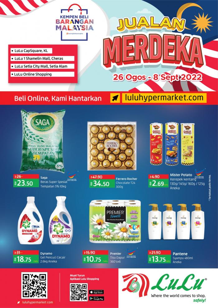 LuLu Merdeka Promotion Catalogue (26 Aug 2022 - 8 Sep 2022) LuLu Merdeka Promotion Catalogue (26 Aug 2022 - 8 Sep 2022)