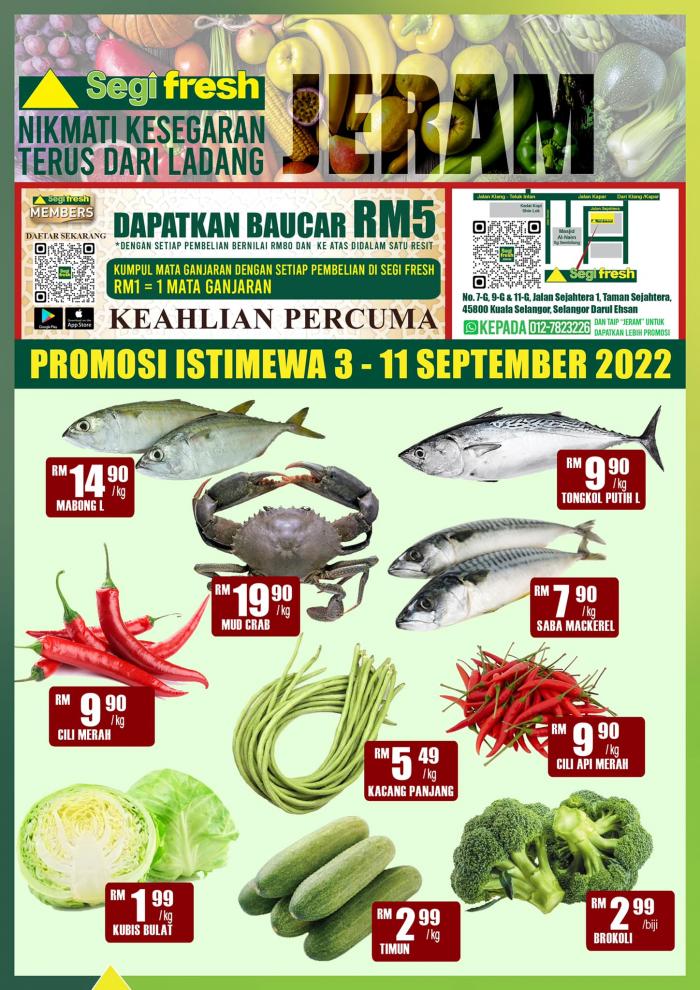Segi Fresh Jeram Promotion (3 Sep 2022 - 11 Sep 2022) Segi Fresh Jeram Promotion (3 Sep 2022 - 11 Sep 2022)