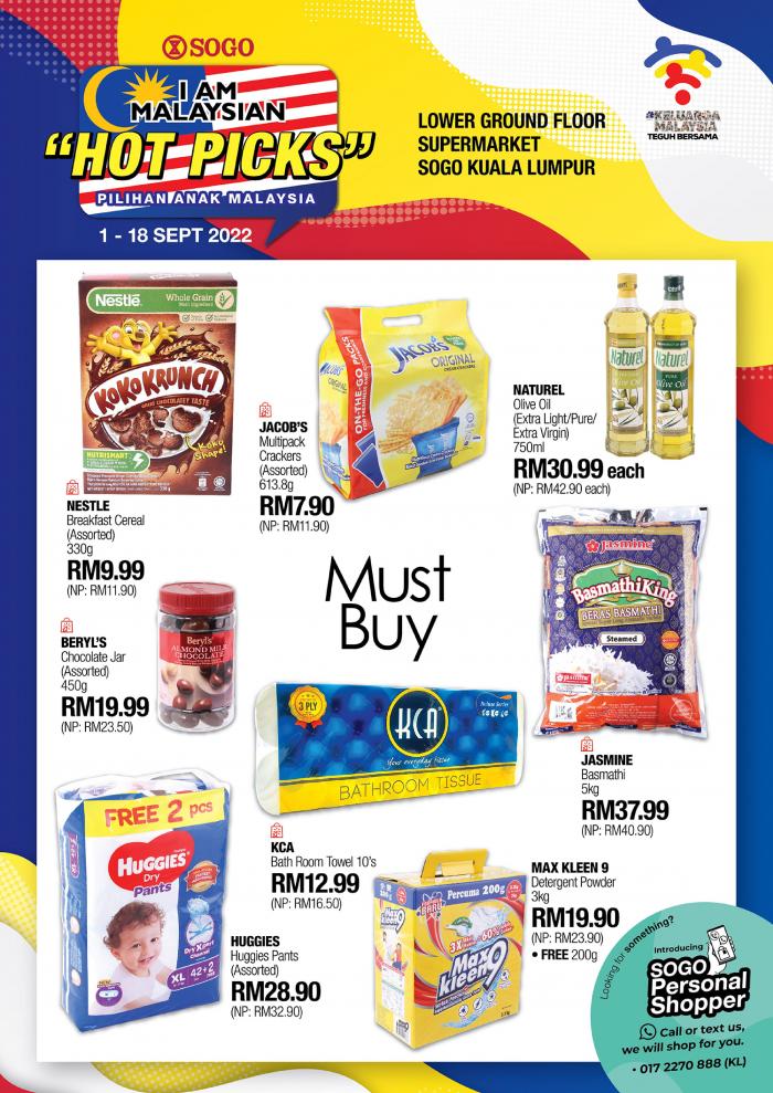 SOGO Kuala Lumpur Supermarket I Am Malaysian Hot Picks Promotion (1 Sep 2022 - 18 Sep 2022)