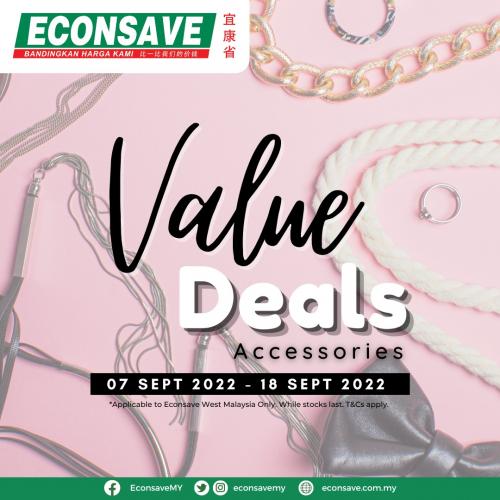 Econsave Accessories Value Deals Promotion (7 Sep 2022 - 18 Sep 2022)