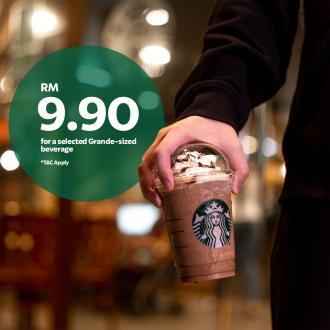 Starbucks 9.9 Sale Grande-sized Beverage @ RM9.90 (9 September 2022)
