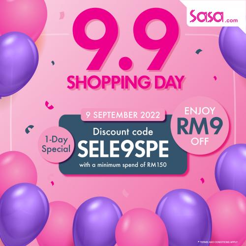 SaSa Online 9.9 Shopping Day Sale (9 Sep 2022)