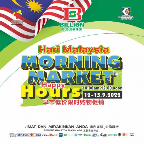 BILLION Bandar Baru Bangi Malaysia Day Morning Market Promotion (12 Sep 2022 - 15 Sep 2022)
