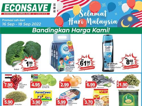 Econsave Malaysia Day Promotion (16 Sep 2022 - 18 Sep 2022)
