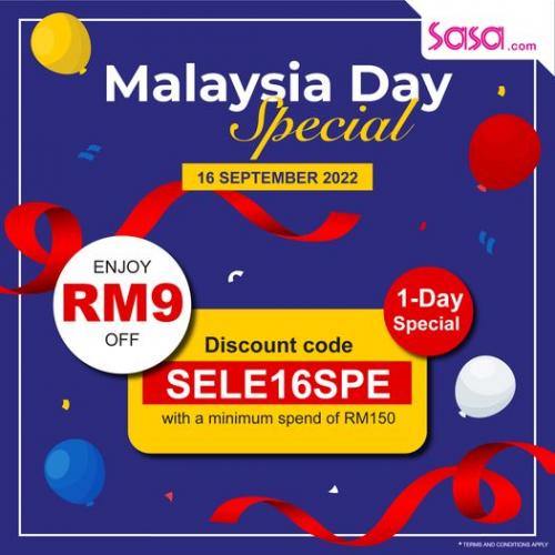 SaSa Online Malaysia Day Promotion RM9 OFF Promo Code (16 Sep 2022)