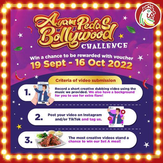 The Chicken Rice Shop Ayam Pedas Bollywood Challenge (19 Sep 2022 - 16 Oct 2022)
