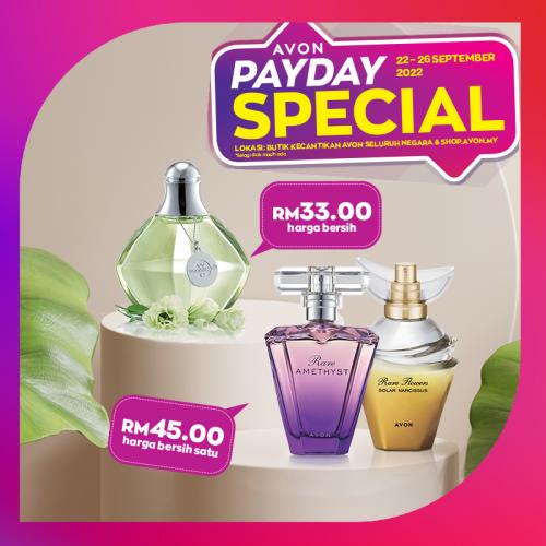 Avon PayDay Special Promotion (22 Sep 2022 - 26 Sep 2022) Avon PayDay Special Promotion (22 Sep 2022 - 26 Sep 2022)