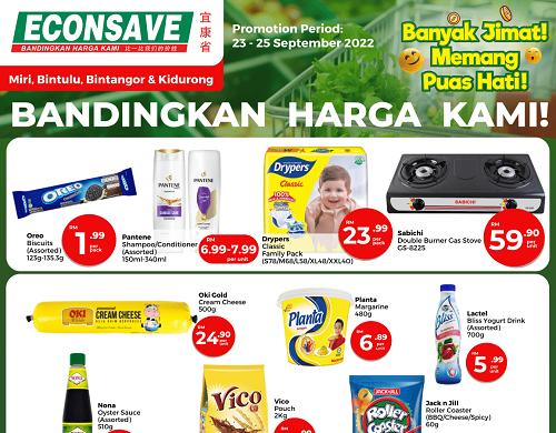 Econsave Weekend Promotion at Miri, Bintulu & Bintangor (23 Sep 2022 - 25 Sep 2022)