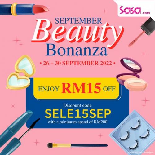 SaSa Online September Beauty Bonanza Promotion (26 Sep 2022 - 30 Sep 2022)