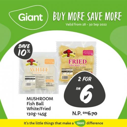Giant Mushroom Fish Ball Promotion (28 Sep 2022 - 30 Sep 2022)