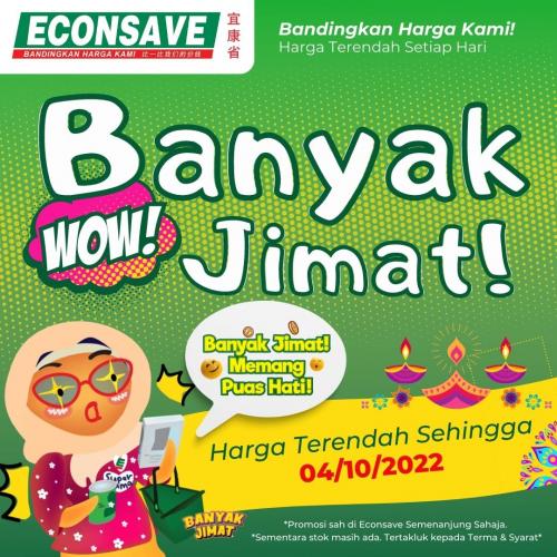 Econsave Banyak Jimat Promotion (valid until 4 Oct 2022)