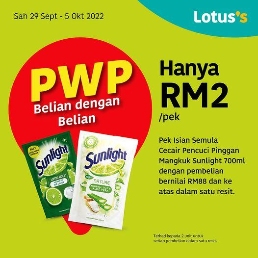 Tesco / Lotus's Sunlight PWP Promotion (29 Sep 2022 - 5 Oct 2022)