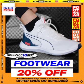 Sports Direct Mobile App Footwear 20% OFF Sale (valid until 9 October 2022)