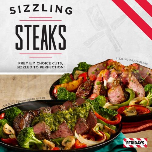 TGI Fridays Sizzling Steaks