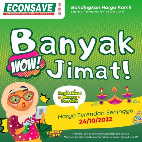 Econsave Banyak Jimat Promotion (valid until 24 Oct 2022)