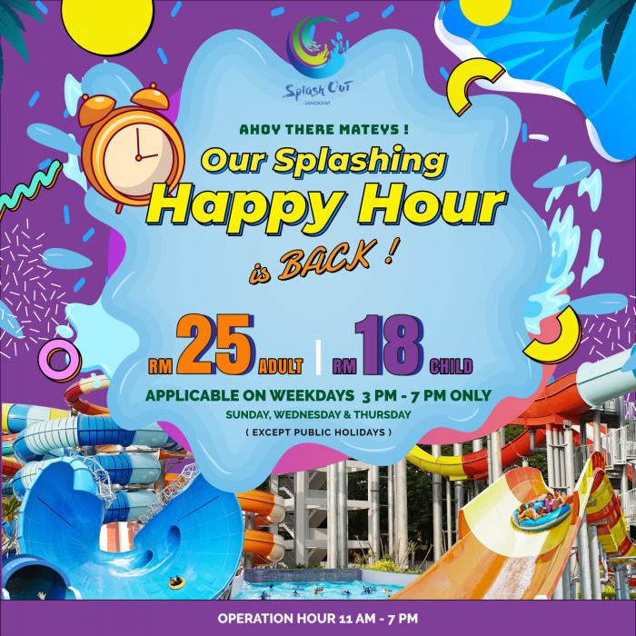 Splash Out Langkawi October Happy Hour Promotion