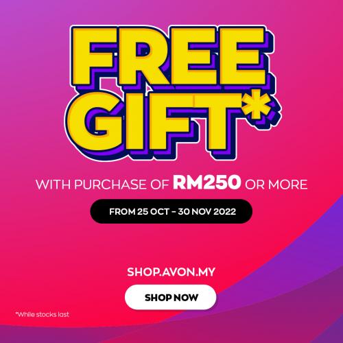 Avon Online Free Gift Promotion (25 Oct 2022 - 30 Nov 2022)