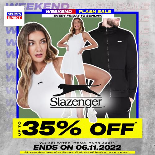 Sports Direct Slazenger Weekend Flash Sale (valid until 6 Nov 2022)