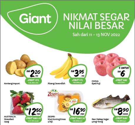 Giant Fresh Items Promotion (11 Nov 2022 - 13 Nov 2022)