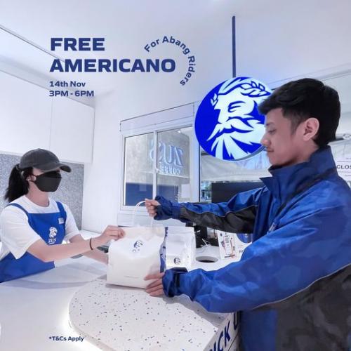 ZUS Coffee FREE Americano For Abang Riders Promotion (14 Nov 2022)