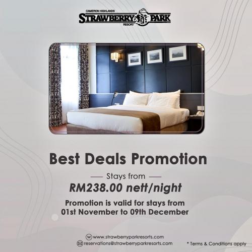 Strawberry Park Resort Best Deals Promotion (1 Nov 2022 - 9 Dec 2022)