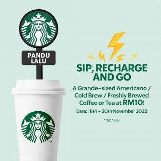Starbucks Drive-Thru And R&R stores Promotion Beverage for RM10 (18 November 2022 - 20 November 2022)