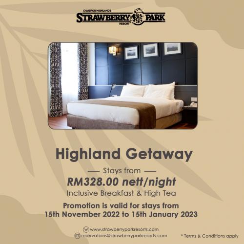 Strawberry Park Highland Getaway Promotion (15 Nov 2022 - 15 Jan 2023)