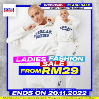 Sports Direct Ladies Fashion Weekend Flash Sale (valid until 20 November 2022)