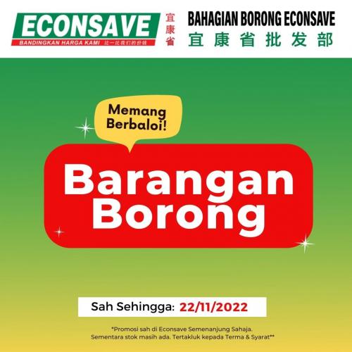 Econsave Barangan Borong Promotion (valid until 22 Nov 2022)