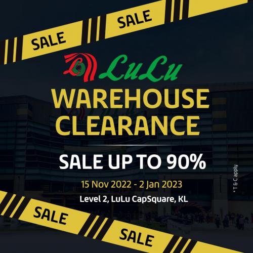 LuLu Warehouse Clearance Sale Up To 90% OFF (15 Nov 2022 - 2 Jan 2023)