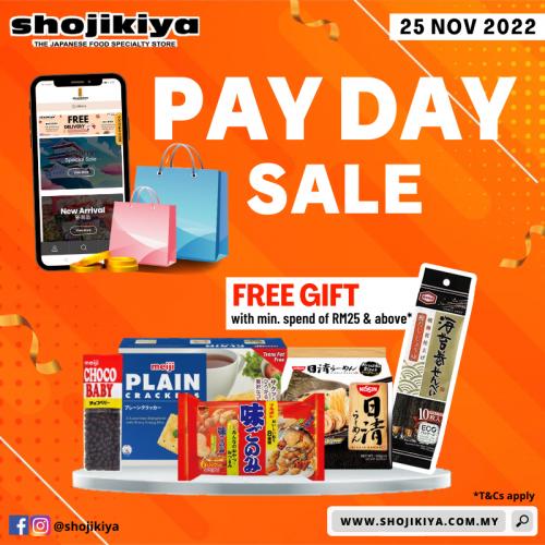 Shojikiya Payday Sale (25 Nov 2022)