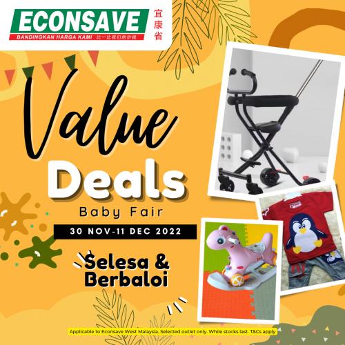 Econsave Baby Fair Value Deals Promotion (30 Nov 2022 - 11 Dec 2022)