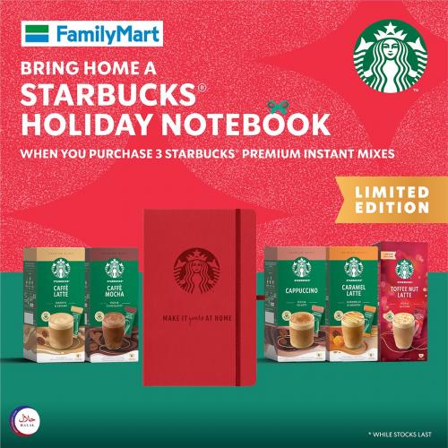 FamilyMart FREE Starbucks Holiday Notebook Promotion (valid until 3 Jan 2023)
