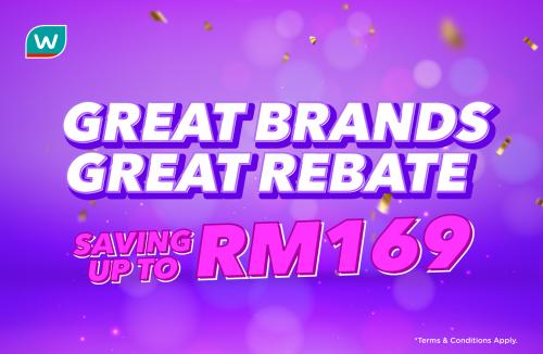 Watsons 12.12 Sale Great Brands Great Rebate (valid until 14 Dec 2022)