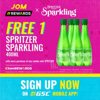 GSC Rewards Member FREE Spritzer Sparkling Promotion (1 December 2022 - 31 December 2022)