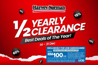 Harvey Norman 1/2 Yearly Clearance Sale (14 December 2022 - 31 December 2022)