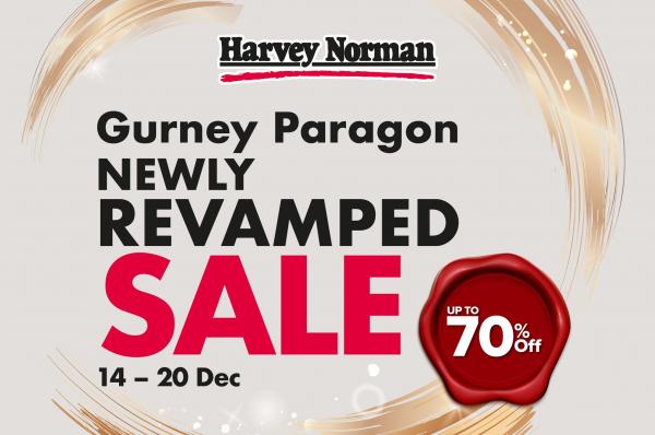 Harvey Norman Gurney Paragon Newly Revamped Sale Up To 70% OFF (14 Dec 2022 - 20 Dec 2022)
