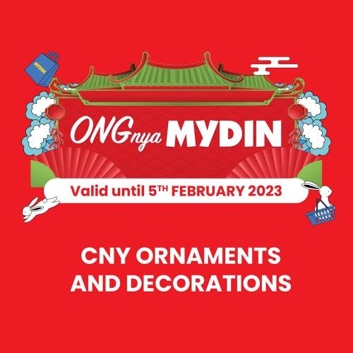 MYDIN CNY Ornaments and Decorations Promotion (valid until 5 Feb 2023)