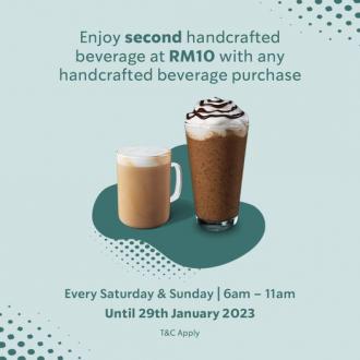 Starbucks 2nd Beverage for RM10 Promotion (every Saturday & Sunday)