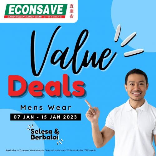 Econsave Mens Wear Value Deals Promotion (7 Jan 2023 - 15 Jan 2023)