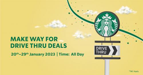 Starbucks Drive Thru Promotion Coffee or Tea only RM10 (20 Jan 2023 - 29 Jan 2023)