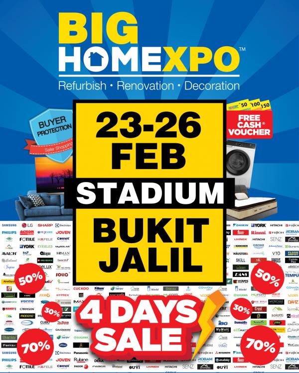 Big Home Expo Sale at Stadium Bukit Jalil (23 Feb 2023 - 26 Feb 2023)
