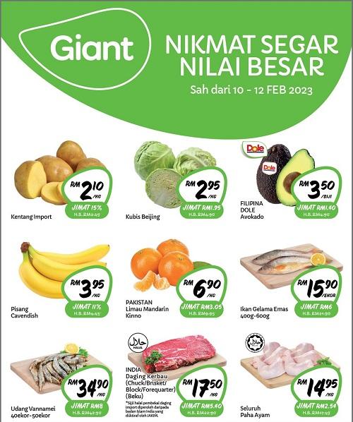 Giant Fresh Items Promotion (10 Feb 2023 - 12 Feb 2023)