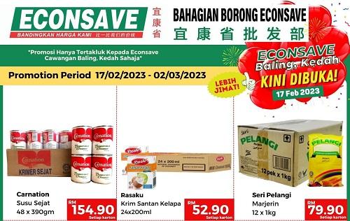 Econsave Baling Kedah Bahagian Borong Opening Promotion (17 Feb 2023 - 2 Mar 2023)