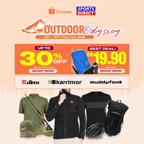 Sports Direct Shopee Outdoor Odyssey Promotion (20 Feb 2023 - 22 Feb 2023)