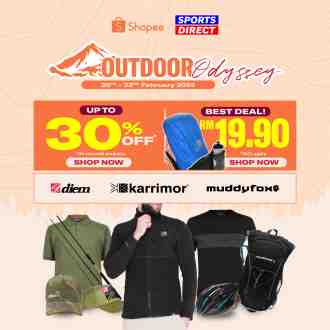 Sports Direct Shopee Outdoor Odyssey Promotion (20 February 2023 - 22 February 2023)