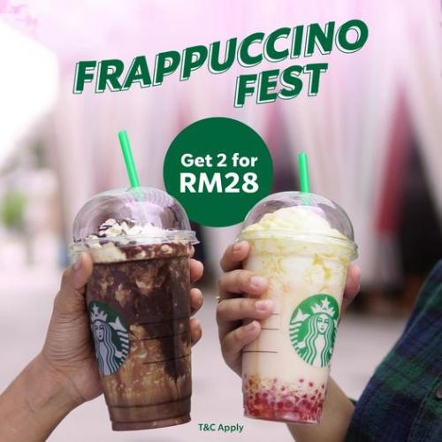 Starbucks 2 Venti Frappuccino for RM28 Promotion (22 Feb 2023 - 31 Mar 2023)