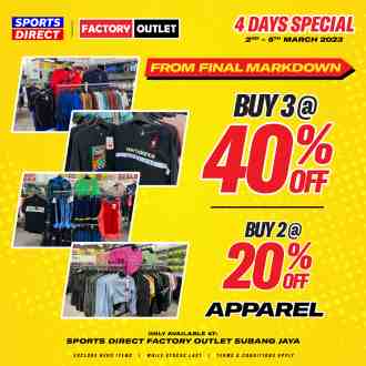 Sports Direct Factory Outlet Sale (2 March 2023 - 5 March 2023)